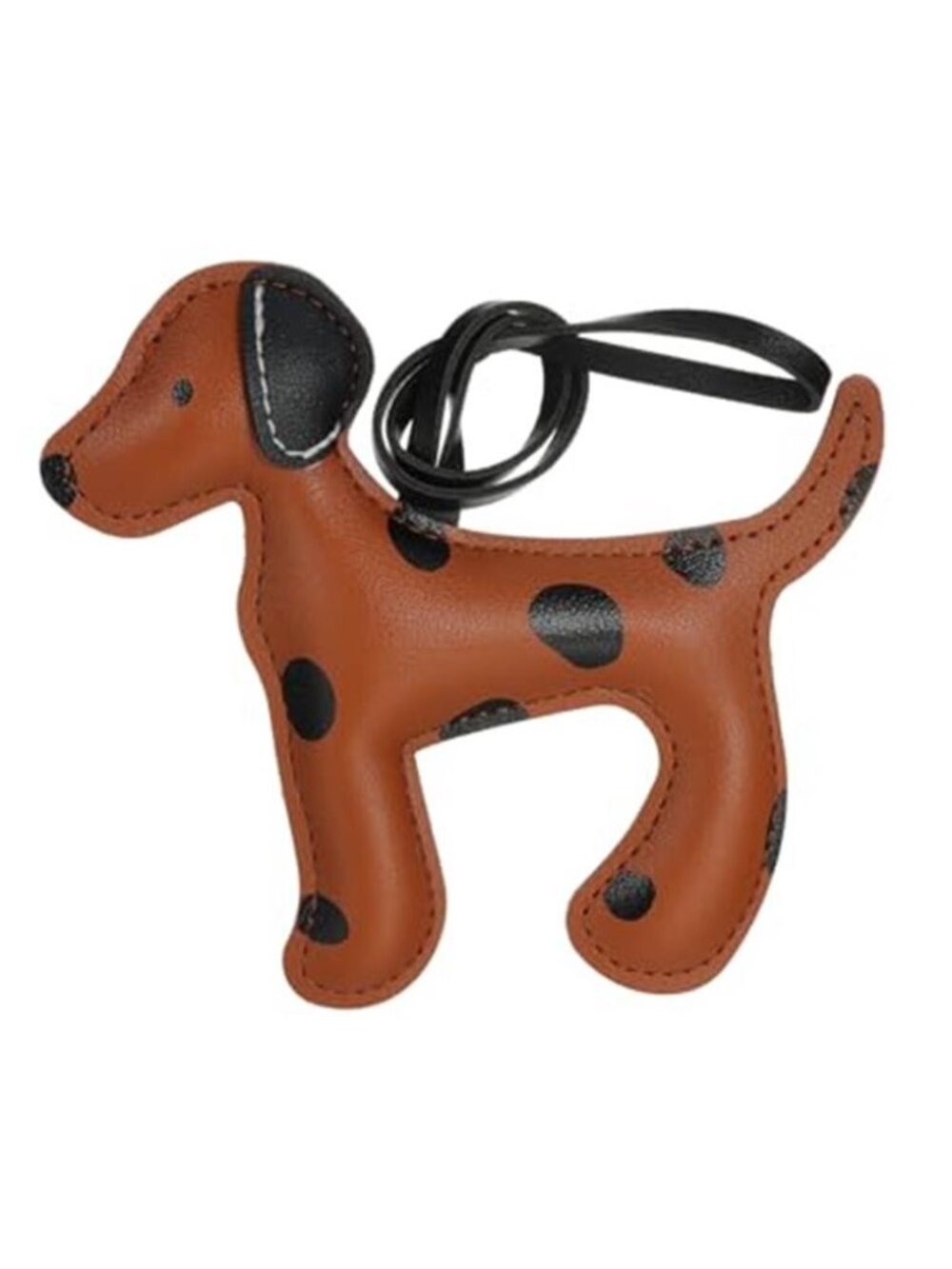 Leather Dog Bag Charm Dog Lover Charm Keychain for Purse Handbags Bag